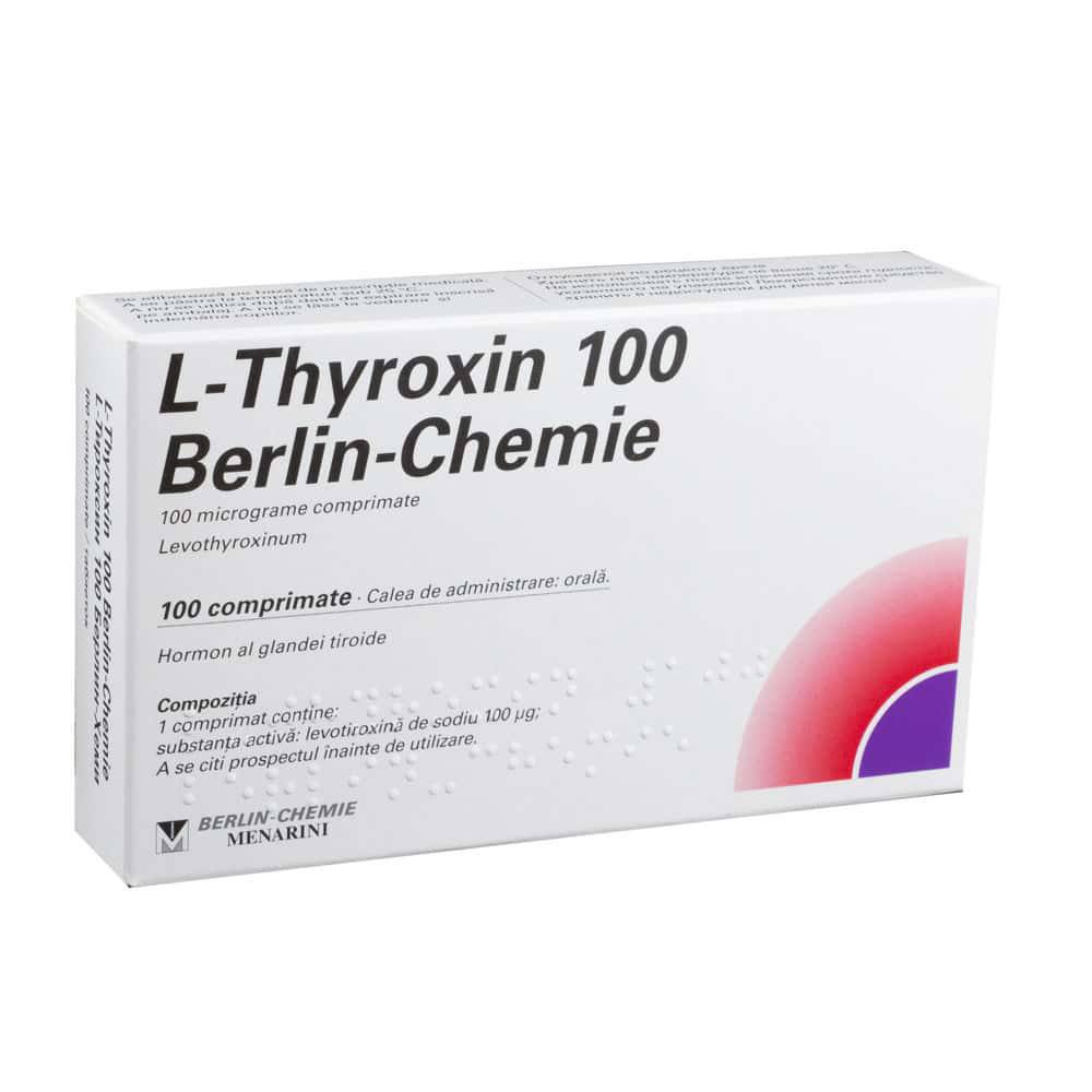 T4 L Thyroxin - 100 tabs (100mcg/tab) Berlin-Chemie