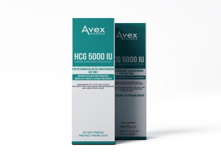 Avex Pharma HCG 5000IU vial