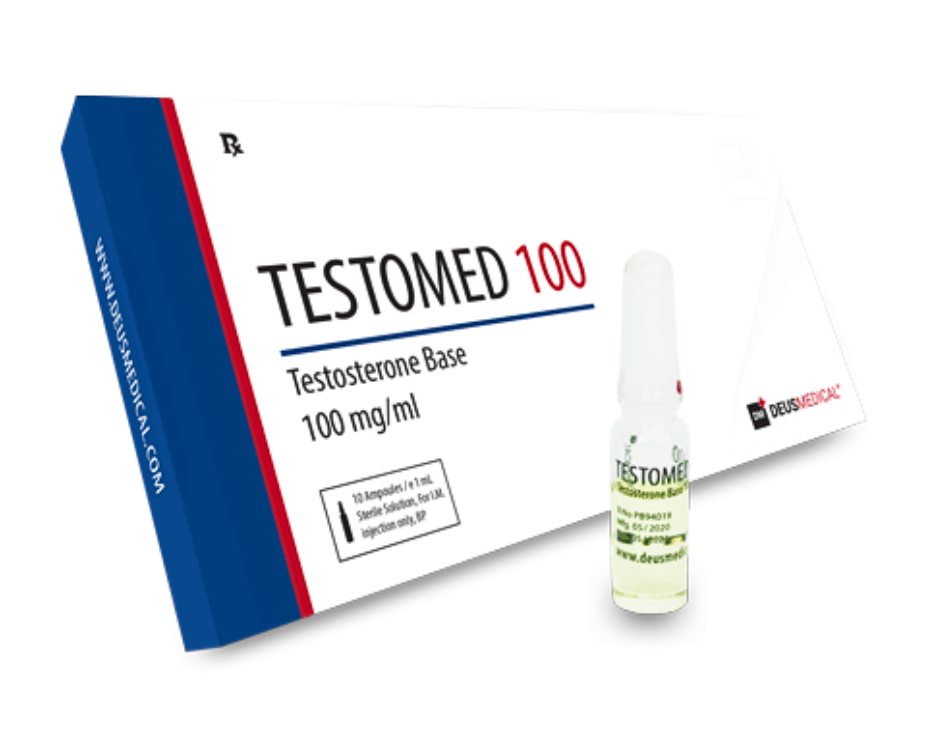 Deus Medical TESTOMED 100 Testosterone Base (100 mg) amps