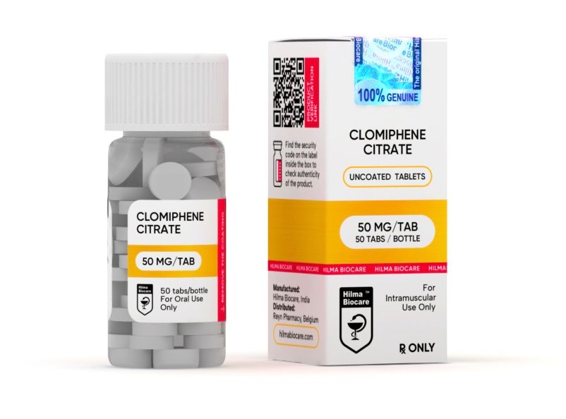 Hilma Biocare Clomiphene citrate (Clomid) 50 mg (50 tabs)
