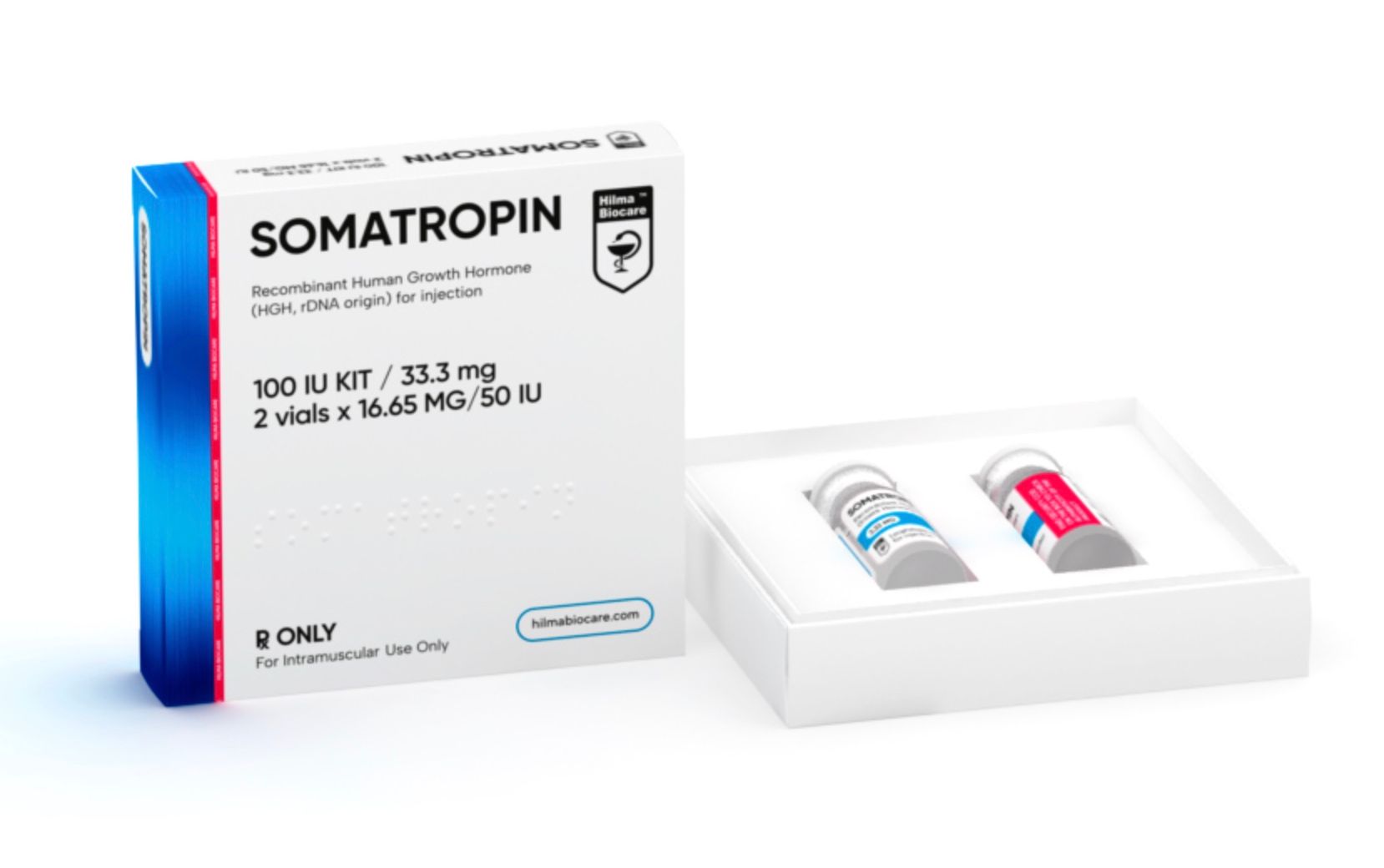 Hilma Biocare HGH Somatropin (Recombinant) 100IU / 2 vials