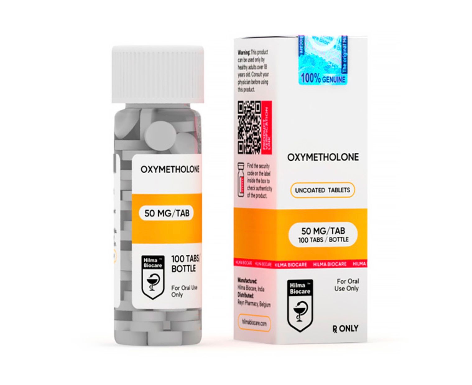 Hilma Biocare Oxymetholone (Anadrol) 50 mg/100 tabs
