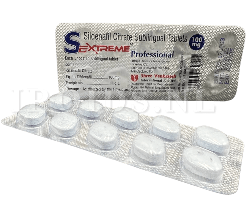 Sextreme Sildenafil Citrate 100mg (10 tablets stripe)