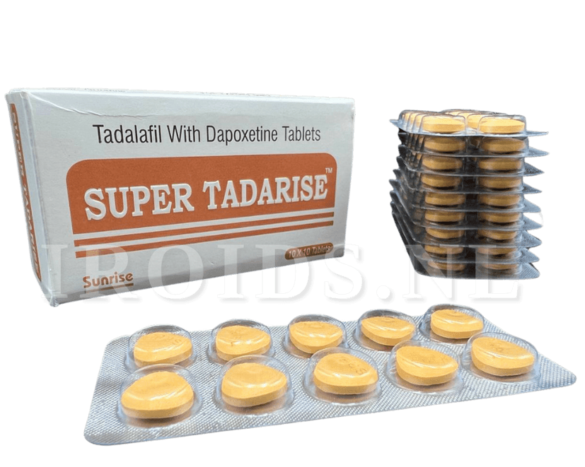 Super Tadarise Tadalafil 20 Mg + Dapoxetine 60 Mg (10 tabs stripe)