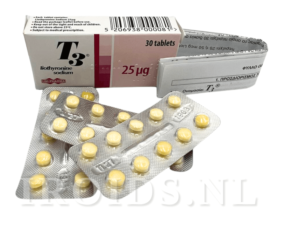 T3 Liothyronine sodium 25 mg (cytomel) 30 tablets