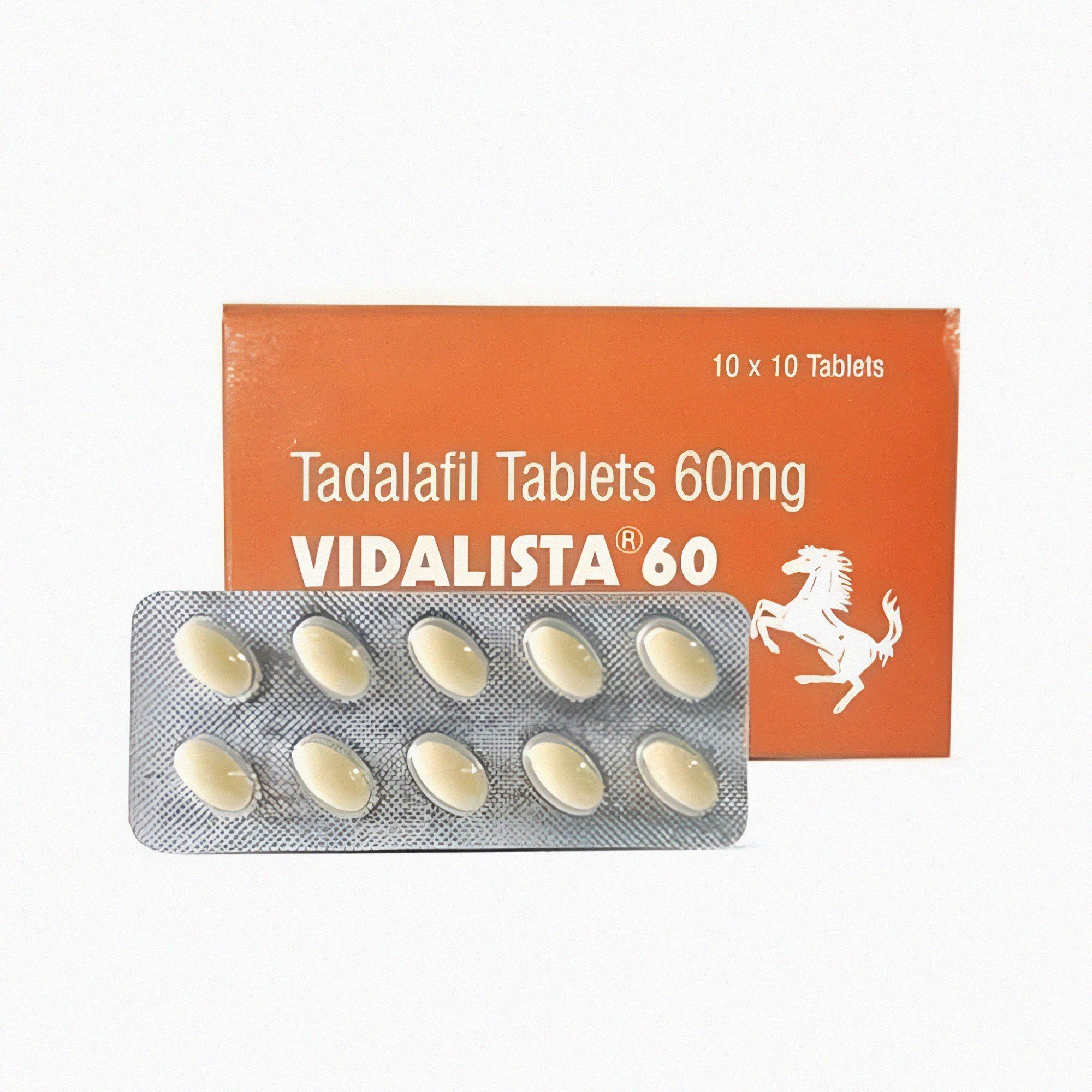 Vidalista Tadalafil 60mg (10 tabs stripe) Centurion Laboratories